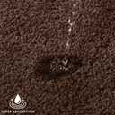 MIULEE Brown Bathroom Runner Rugs, Soft Absorbent Microfiber Long Bath Rugs Non Slip Quick Dry Fluffy Bath Mats for Bathroom Floor, Machine Washable, 24x40 Inch
