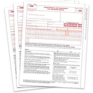 1096 Transmittal 2024 Tax Forms, 25 Pack of 1096 Summary Laser Forms, Compatible with QuickBooks and Accounting Software