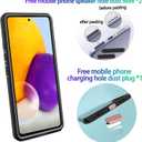 Heavy Duty Case for Samsung Galaxy S22 Ultra 6.8 Inche, 4 Corners with Airbags[12ft Drop Protection], Non-Slip Textured Grip Bumper Support Wireless Charging Drop Resistant Case -Rose/Pink