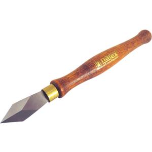 Dual Double Bevel Striking Marking Knife with Blade from Hardened Mn-V Steel Heat Treated to HRc 61 822301 (One Pack)