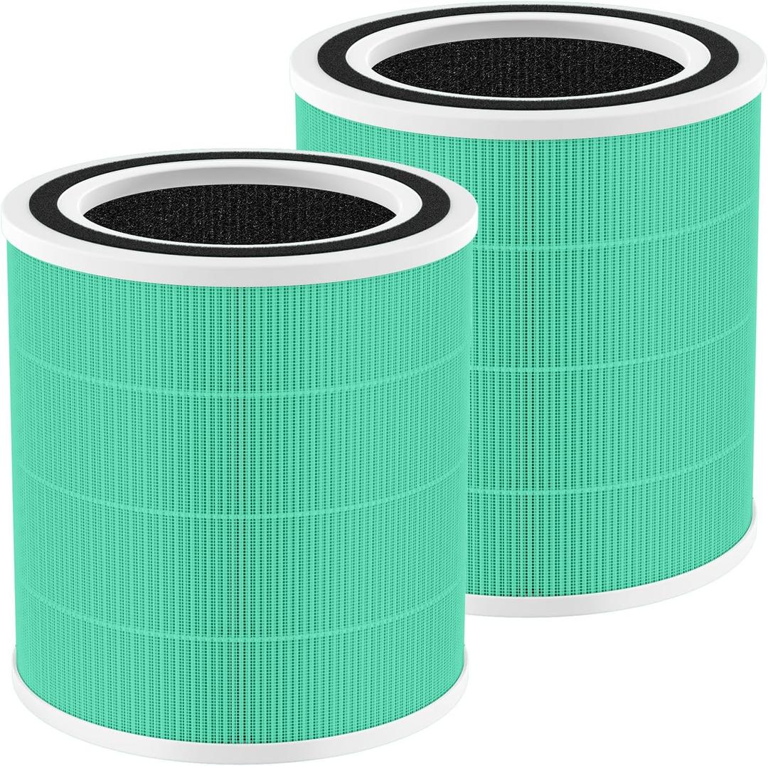2 Pack AC400 Toxin Absorber Replacement Filter for Purivortex AC400 Air Purifier, AC400 Toxin Absorber Filter for Home Large Room, Green