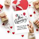 Anniversary Card for Boyfriend, Gifts for Happy Anniversary, Wedding Anniversary Card for Husband Boyfriend Him