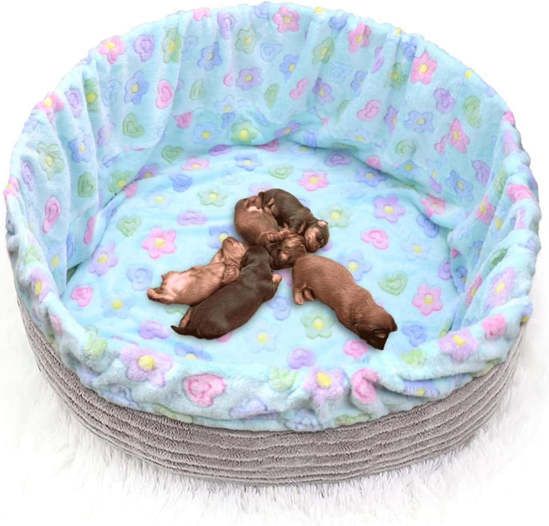 Dog Whelping Box Cover for Puppy Birth Whelping Pool Box Bed Cover