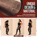 Fleece Lined Tights for BLACK WOMEN (Medium, Dark Brown)