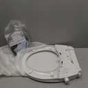 Non-Electric Round Bidet Toilet Seat with Self-Cleaning Dual Nozzles, Soft-Close Quiet Lid, Adjustable Water Spray, Easy Installation, White Finish for Comfort