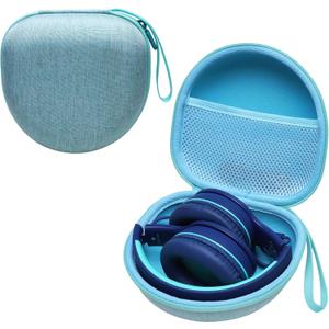 Kids Headphones Case Compatible with iClever BTH12 / HS19 / BTH26 / JoySpark-T5 / Candy Bila BH03 / EarFun/IMYB/MIDOLA MD-B01 / noot Products Foldable Kids Headphones, Mint Green (Case Only)