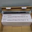 Everest 24 Port Keystone Patch Panel (10-Pack) - Removable 6-Port Panels - Use with Slim Profile Keystones ONLY (Wider Jacks May not fit Side by Side) - 8 Blank Keystone Jack Inserts Included