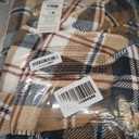 Eddie Bauer - Queen Size Blanket, Ultra-Soft Plush & Reversible Plaid Bedding, Throw Blanket for Couch or Bed (Trailhead Plaid Beige)