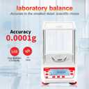 UXILAII Analytical Balance GN Unit Lab Scale Glass Windshield 220g 0.1mg
