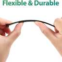 RedChili 100 Pack 1/4 Inch Drip Irrigation Support Stakes, Plastic, 5.68 Inch, Barb Connector, Ideal for 1/4-Inch Tubing, Indoor/Outdoor Use