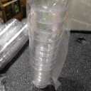 120 Pack 3Oz Mini Dessert Cups with Dome Lids Spoons, Plastic Shooter Parfait Cups for Parties, BPA Free Clear Appetizer Cheesecake Yogurt Cups for Ice Cream, Pudding, Tasting Party