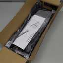 Cable Management, 25'' Cable Management Under Desk No Drill, Metal Cord Organizer with Clamp for Standing Desk, Cable Organizer for Home Office, Black (25'' (1 Pack))