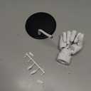 Hand Model, Adjustable Hand Model for Drawing, Lively Manikin Figure Hand Model for Desk Decoration, Sketching, Drawing, Painting (Right Hand-White)