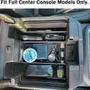 TACOBRO Center Console Organizer Compatible with 2020-2023 Silverado/Sierra 2500/3500HD/ 2019-2022 Chevy Silverado 1500 / GMC Sierra 1500 Accessories - Full-Coverage Insert Tray, ABS material Black