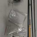 SF Fly Fishing Rod Combo Starter Kit Semi Gloss Green Jade Finish 24T Carbon Fiber Trout Travel Fly Rod with Reel,Fly Rod case,Fly Box , Flies,Tapered Leader,Knot Tying Tools (9', 7wt, 4sec, M.F)