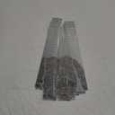 Milisten 2pcs Self-Adhesive Glass Mirror Tiles for Home Decor Peel and Stick Wall Stickers for Kitchen Bathroom Living Room Creative Decoration