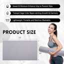 Breling 4 Pack 72" x 24" Hot Yoga Towel Non Slip Microfiber Mat Towel Sweat Absorbent Soft Pilates Mat Essentials for Hot Yoga Pilates Exercise(Light Grey)