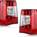 LED Halogen Tail Lights Compatible with 2011 2012 2013 2014 2015 2016 Town & Country Driver and Passenger Side Taillights Brake Signal Assembly, CH2801198 CH2800198