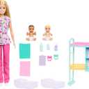 Barbie Careers Baby Doctor Playset with Blonde Fashion Doll, 2 Baby Dolls, Exam Table & Accessories