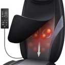 Snailax Neck and Back Massager with Heat, Massage Chair Pad Back Massager for Pain Relief Deep Tissue Chair Massage Pad with 10 Deep Kneading Nodes for Office Home, Gifts for Dad,Mom