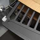 Sweetcrispy Plastic Dog Playpen, 4 Panel 24" Expandable & Durable Pet Fence for Small to Medium Dogs - Indoor & Outdoor Portable Puppy Playpen with Secure Locking Door - Black