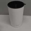 OOU Universal Knife Block Holder - Round Kitchen Knife Storage Unique Slot Design to Protect Blades, Space Saver Knife Organizer Detachable for Easy Cleaning, White