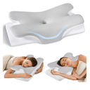 Cervical Neck Pillow for Pain Relief -Ergonomic Side Sleeper Pillow for Sleeping, Contour Memory Foam Pillows for Neck Support, Cooling Orthopedic Bed Rest Pillow for Back and Stomach Sleepers