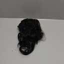 FLUFYMOOZ Ponytail Extension, 18 Inch Claw Clip Ponytail Extension, Wavy Curly Claw Clip in Ponytail Hair Extensions, Natural Fake Ponytail Synthetic Hairpiece for Women (Natural Black)