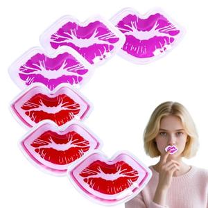 Lip Ice Pack for Injuries, Mini Small Gel Ice Pack, Hot and Cold Compress, Reduce Pain and Swelling, Dark Circles Fade, Eye Relax, Anti-Aging Lip Care Pad Gift for Girl Woman (18 PCS)
