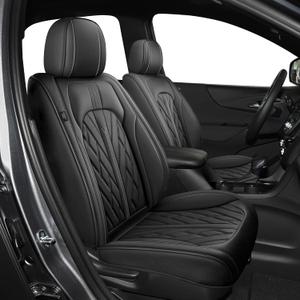 TTX LIGHTING Seat Covers for Car Full Set Fit for Chevrolet/Chevy Equinox 2007-2024 2025 2026 Leather 5 Seat Covers Breathable Waterproof Seat Protectors Automotive Seat Cushion (5 Seats, Black)