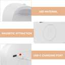 uuffoo Keyhole Light with Motion Sensor, Door Key Light PIR Infrared Wireless Auto Magnetic Linkage Detector, Indoor Wall Lamp for Kitchen Hallway Stairway (White, Three Pack)