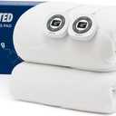Bedsure Heated Mattress Pad King - Bed Warmer with Memory & Preheat Functions, 12-Hour Auto Off & 10 Heat Settings, Dual Controllers, Fast Heating, Coral Fleece Electric Mattress Pad King, 78"x80"