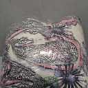 Sonal Nathwani Inky Paisley Bloom Outdoor Throw Pillow, 26 by 26-Inch