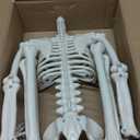 36" Halloween Skeleton Decorations,Human Bones for Halloween Party with Movable Joints, for Haunted Houses, Front Lawn, Graveyard Props