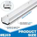 FoldTier 1 Pcs 42'' U Shaped Door Sweep for Bottom of Exterior Door, White