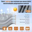 Class C RV Cover 29' ~ 32', 7 Layers Top Motorhome Cover, Heavy Duty Anti-UV Camper Cover Windproof Ripstop Class C Travel Trailer Cover