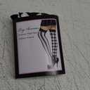 Leg Avenue women's Harlequin Thigh Highs (One Size, Black/White)