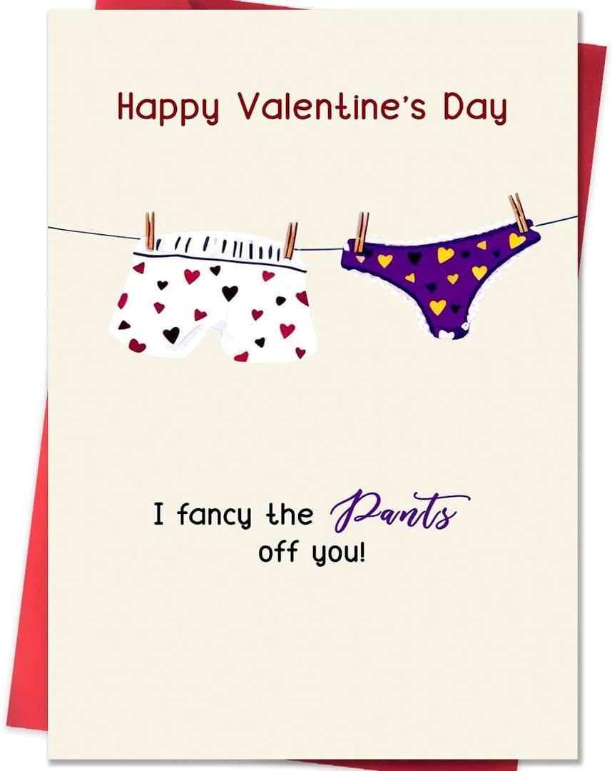 3 x Beixian Funny Valentines Day Card for Husband, Romantic Valentine's Day Cards Gifts for Him, Mens Valentines Day Gift (BX325)