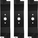 942-0677B Mulching Mower Blades for MTD Cub Cadet Craftsman 942-0677 742-0677 742-0677A 742-0677B 942-0677A 742-0677-X 742-0677A-X RZT S54 GT1554 GT1054 LGT1054 RZT54 GTX1054 54 inch Deck Pack of 3