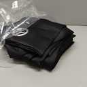 MIULEE Short Curtains for Windows - Black Blackout Half Window Curtains Thermal Insulated Drapes for Kitchen Bedroom Bathroom Grommet Small Basement Tiers Halloween Decor W40 x L36 Inch 2 Panels