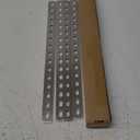 GBGS 4 Pcs 16" Flat Straight Brace Brackets,Stainless Steel Slotted Slightly Adjustable Mending Plates