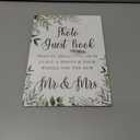 Toctose 8x11 Inch Wooden Wedding Signs for Ceremony and Reception, Rustic Vintage Photo Guest Book Sign with Stand