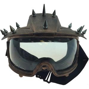 Steampunk Motorcycle Spiked & Padded Biker Goggles (Bronze)