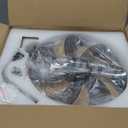 LEDIARY Ceiling Fans with Lights and Remote, 20'' Low Profile Ceiling Fan with Light, 3000-6000K Dimmable Fandelier LED Fan Light, 6 Wind Speeds, Black Modern Flush Mount Ceiling Fan for Bedroom