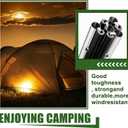 Yaocom Fiberglass Tent Poles Replacement Pre Assembled Black Tent Poles Camping Rod Parts for Hiking Outdoor Camping Backpacking