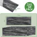 30-Sheet Subway Peel and Stick Backsplash, 12" x 4" Glossy Pietra Grey Acrylic Self Adhesive Waterproof Wall Stickers, Stick on Tiles for Kitchen Bathroom Shower