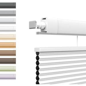 SLKWDOBD No Drill Top Down Bottom Up Cellular Shades, Cordless TDBU Honeycomb Blinds for Windows, No Drill, Easy Install, Thermal Insulated, Noise Reduction, for Home, Office, Blackout, Custom Size
