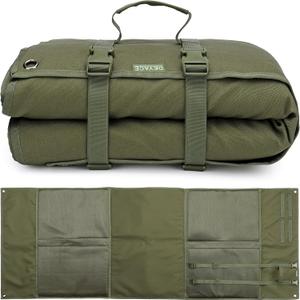 Shooting Mats Prone Padded, Extra Large Portable Roll Up Shooting Padded Mat for Range Shooting and Hunting (Green Camo)
