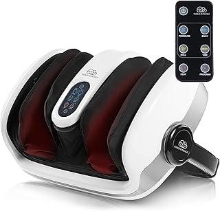 Cloud Massage Shiatsu Foot Massager with Heat - Foot & Calf Massager for Relaxation, Plantar Fasciitis Relief, Neuropathy, Circulation, and Heat Therapy - FSA/HSA Eligible - White, Includes Remote