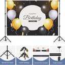 Backdrop Stand 10x7.5ft, Height Adjustable and Width Adjustable Backdrop Stand, Back Drop Stand for Balloon Arch, Photo, Parties